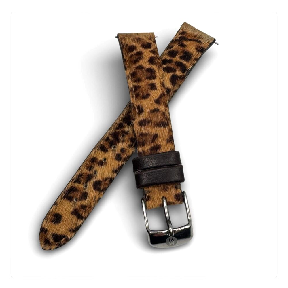 Michele 16mm Leopard Calf Hair Watch Strap